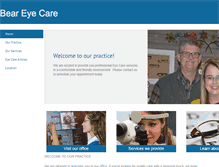 Tablet Screenshot of beareyecare.com